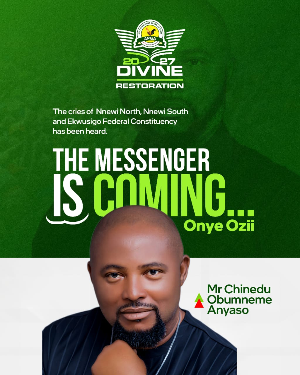 “Am a Proven Leader Seeking Greater Responsibility” … Chinedu Anyaso